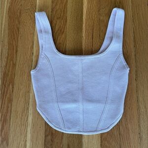 Aritzia Babaton Cream Tank Top